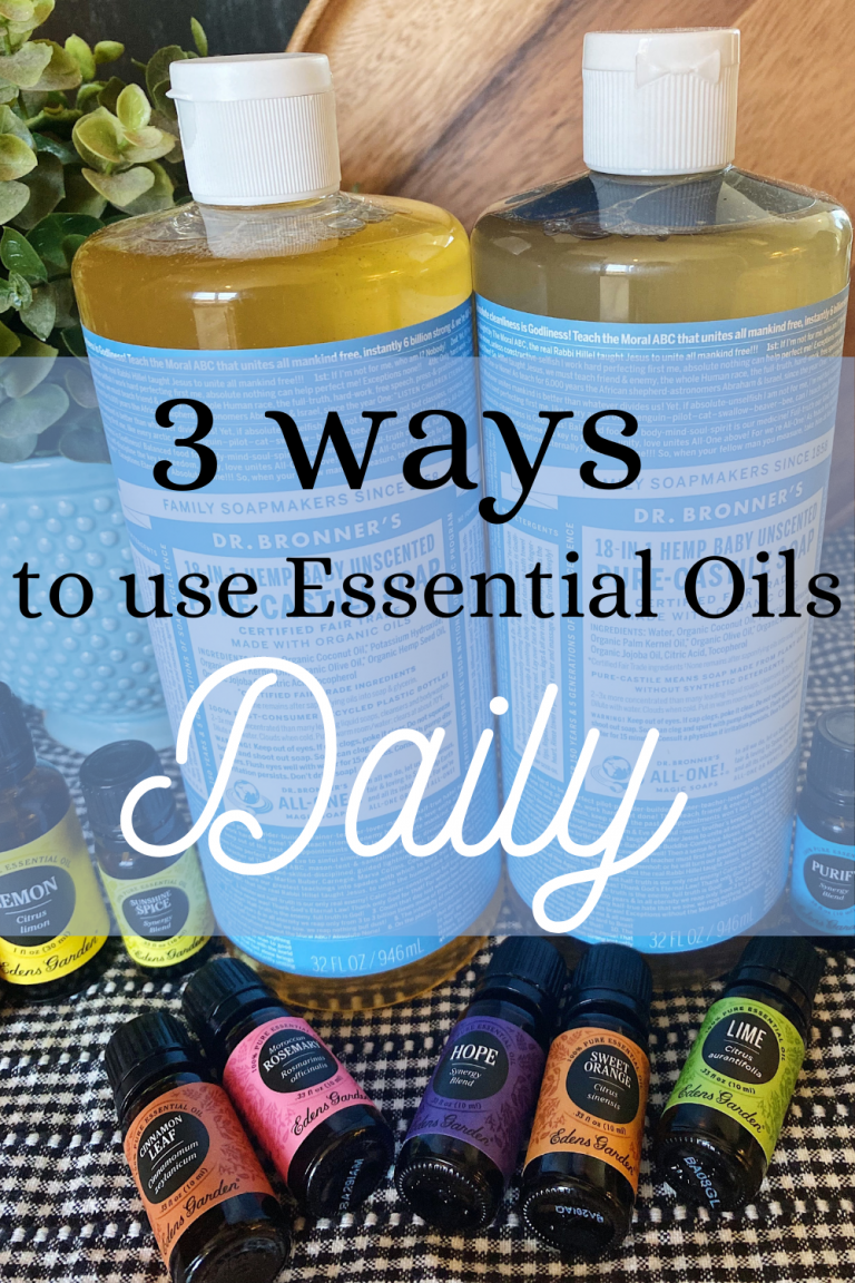 Use Essential Oils Daily With 3 Easy Recipes