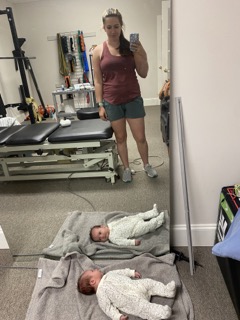 Postpartum fitness journey showing the effects of metabolism changes and calorie deficits on energy, body composition, and recovery.