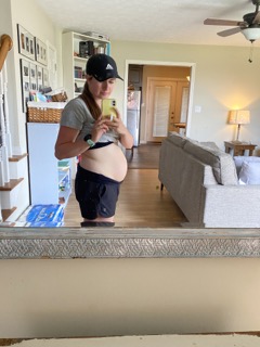 Postpartum fitness journey showing the effects of metabolism changes and calorie deficits on energy, body composition, and recovery.