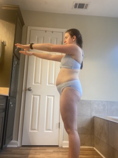 Postpartum fitness journey showing the effects of metabolism changes and calorie deficits on energy, body composition, and recovery.